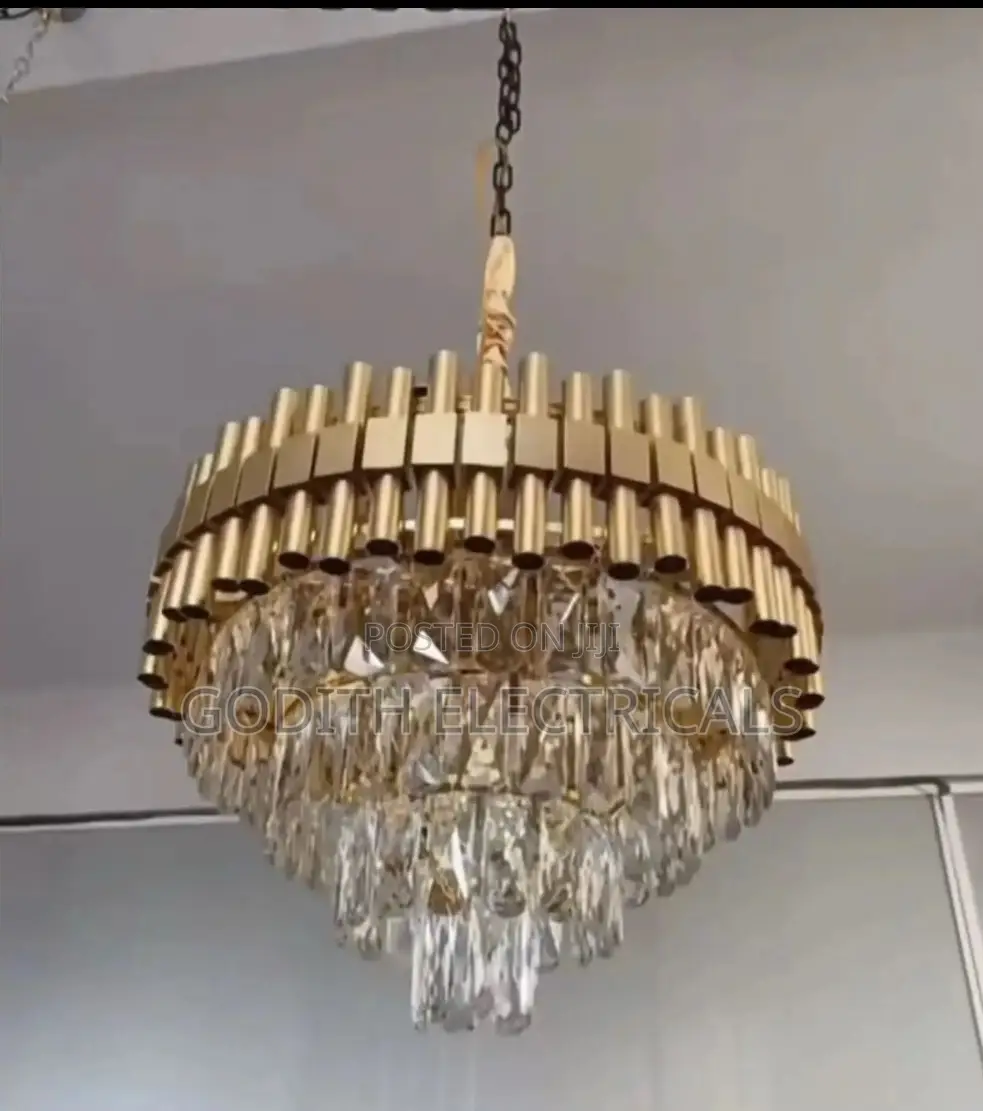 400mm All Gold Crystal Chandelier