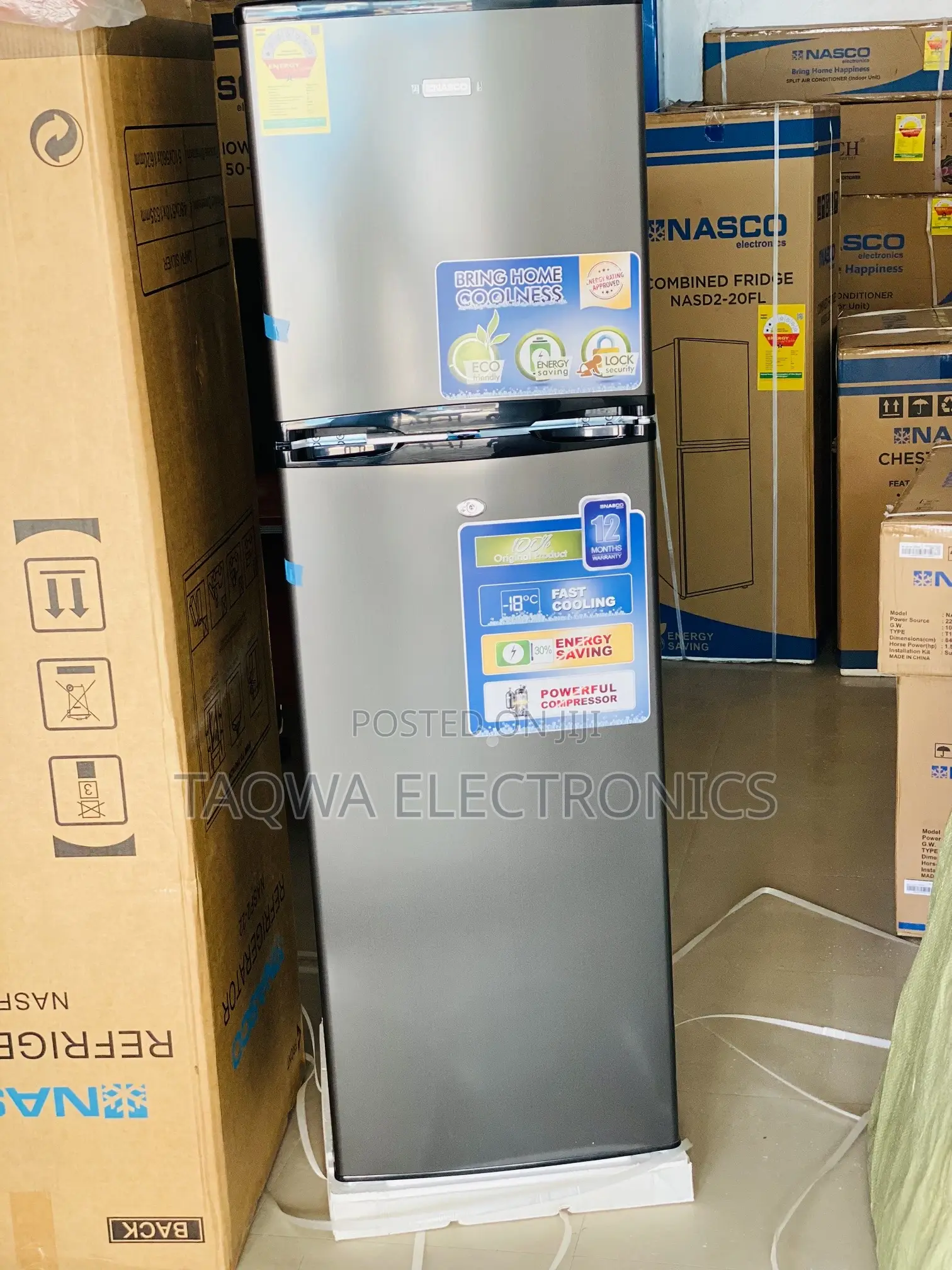 Two-Doors Nasco Nasf2-22 Fridge 165l