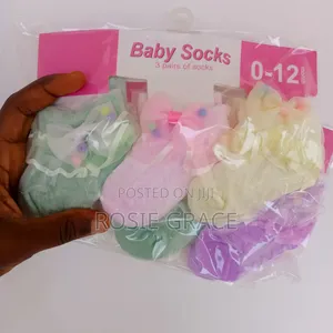 3 Pair Girly Floral Socks