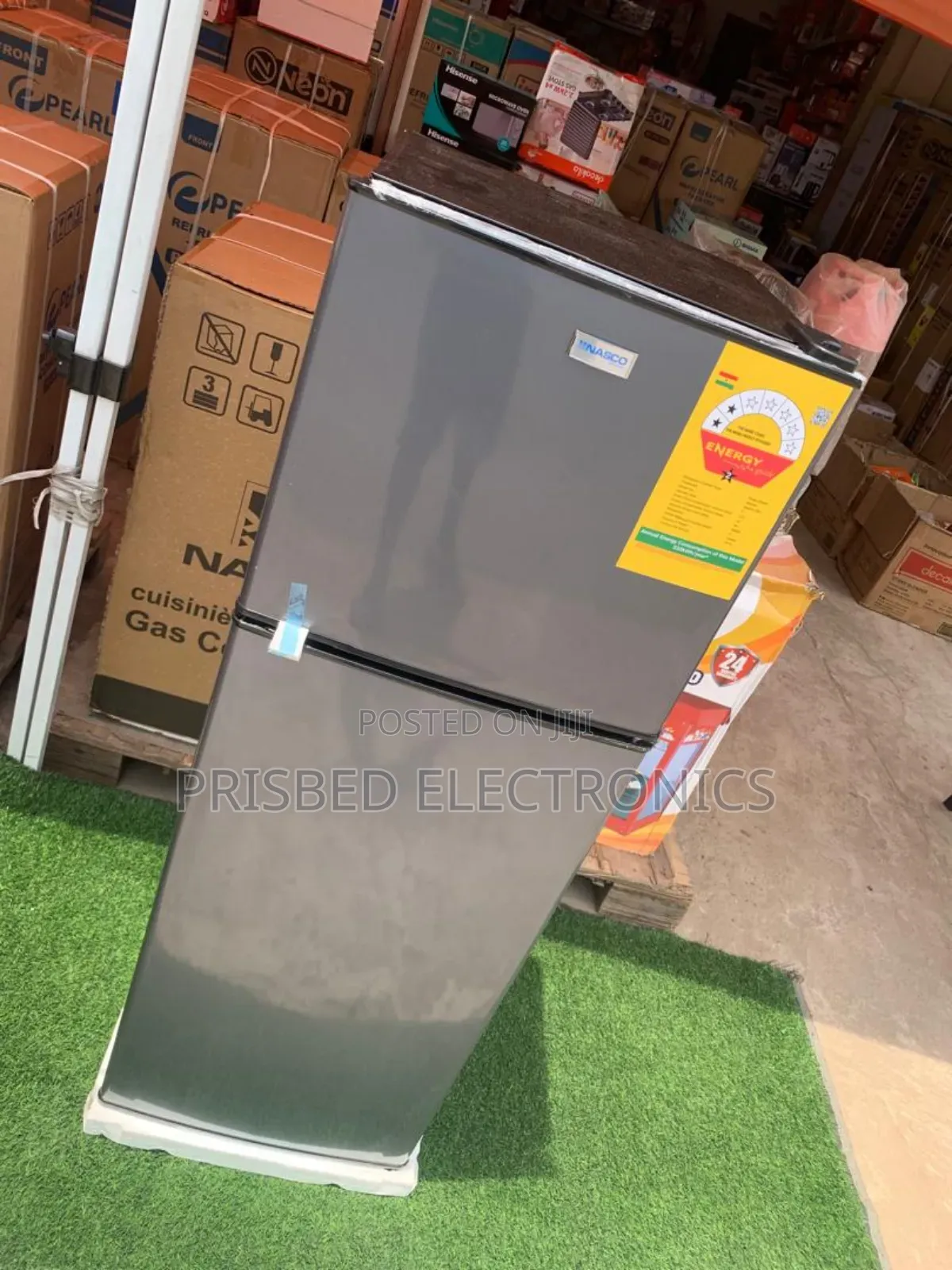 --"Nasco Durable Double Door Fridge 158 Litres