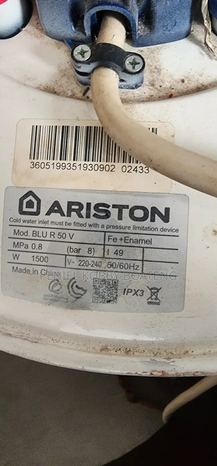 Aristotle Water Heater 50l