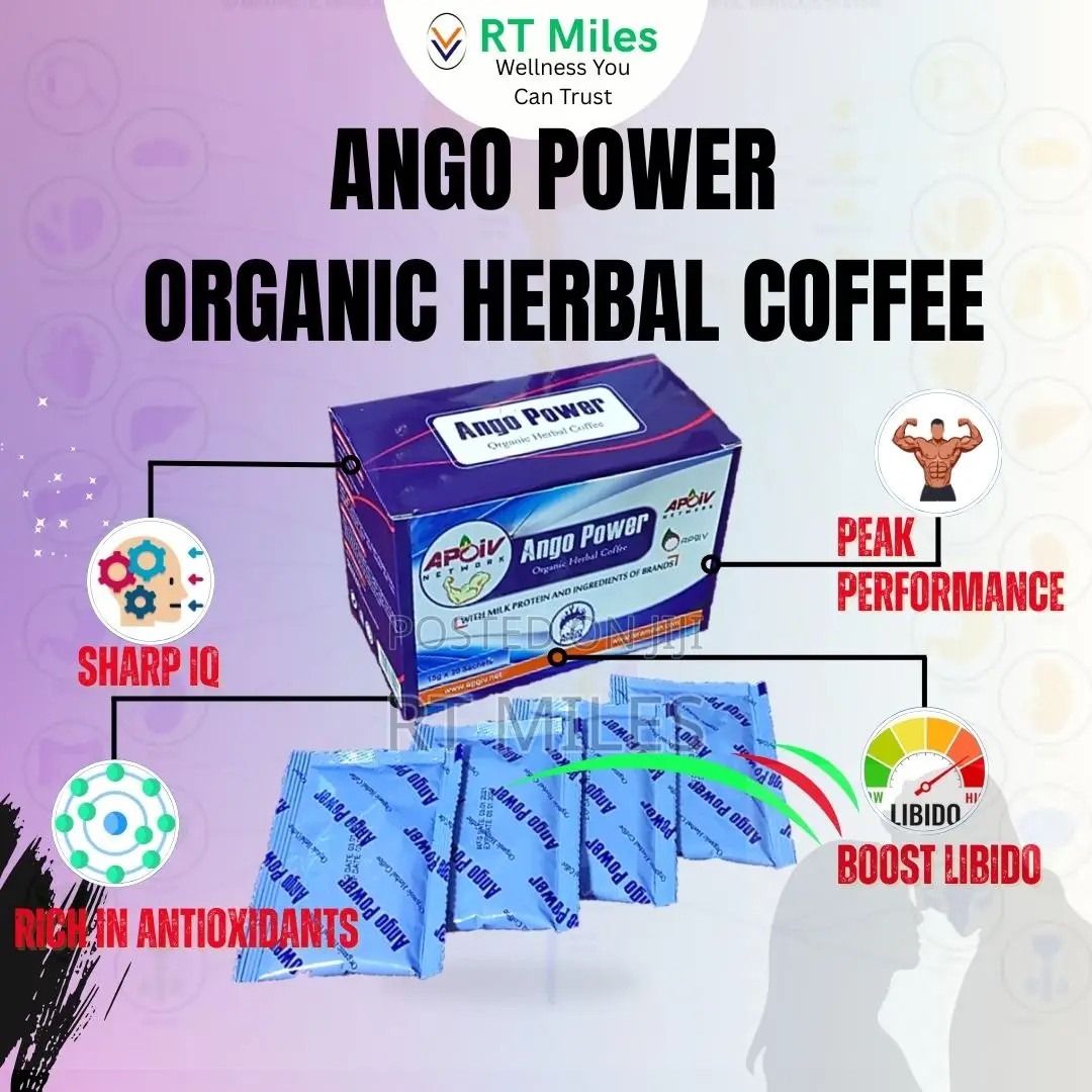 Ango Power Organic Herbal Coffee - 20 Sachets - In Ghana