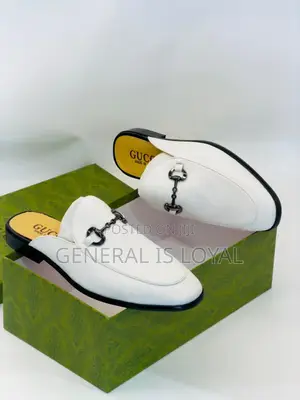Gucci Leather Men’S Halfshoe White