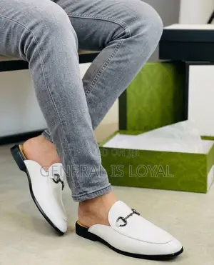 Gucci Leather Men’S Halfshoe White