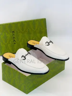 Gucci Leather Men’S Halfshoe White