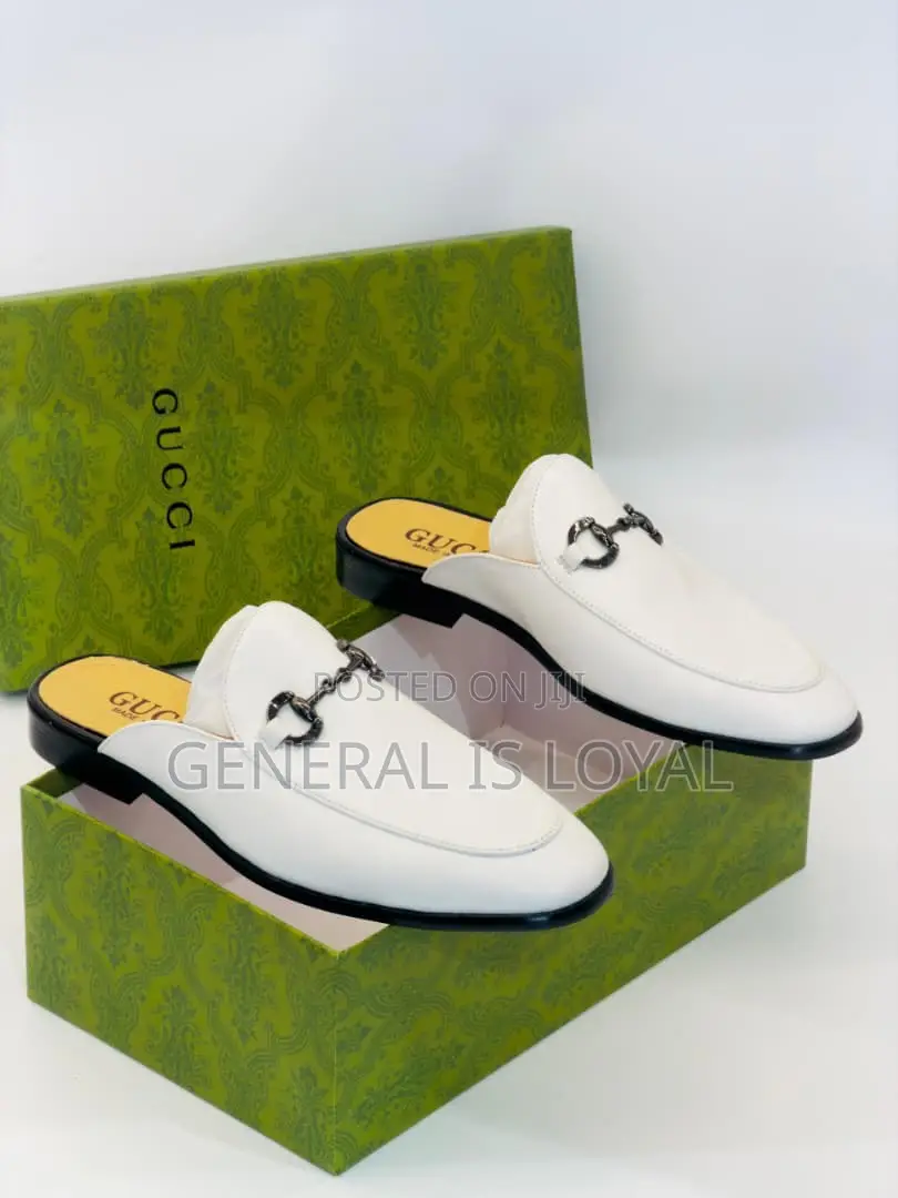 Gucci Leather Men’S Halfshoe White