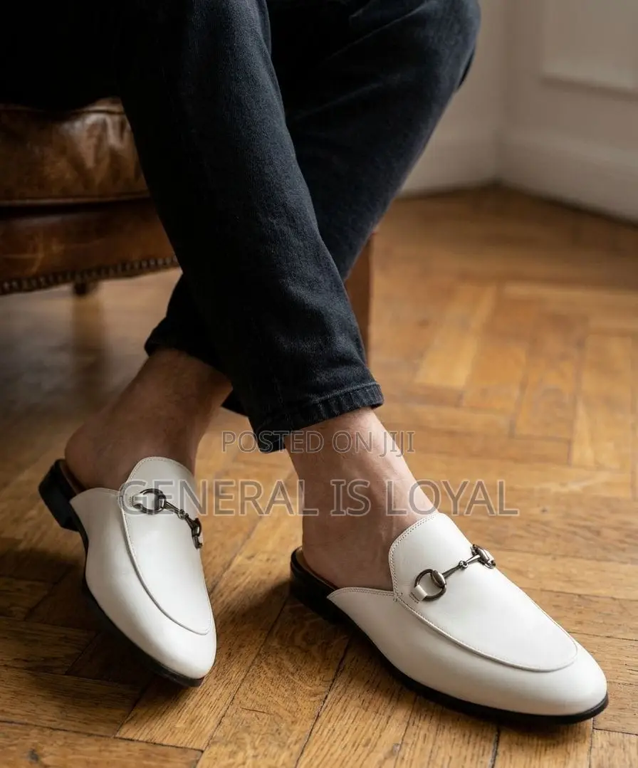 Gucci Leather Men’S Halfshoe White