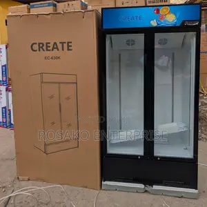 Create 630l Side By Side Display Fridge