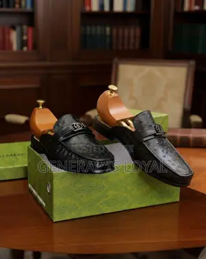 Solid Leather Men’S Halfshoe