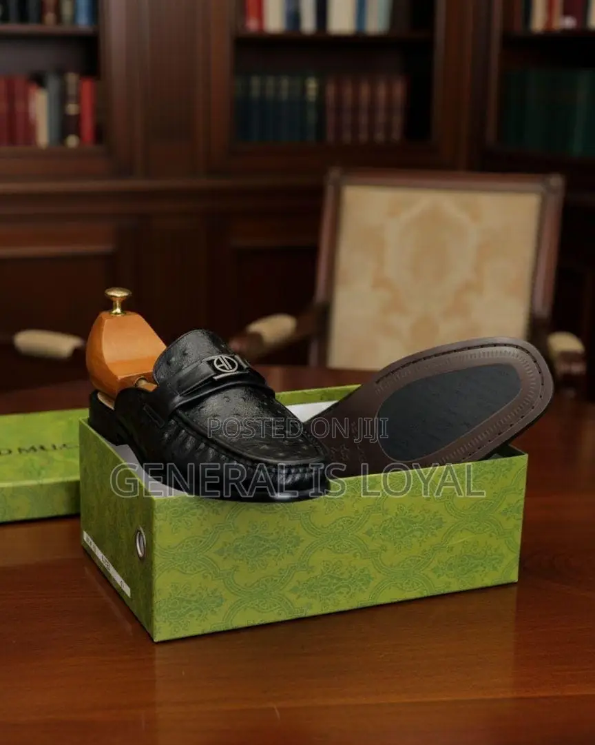 Solid Leather Men’S Halfshoe