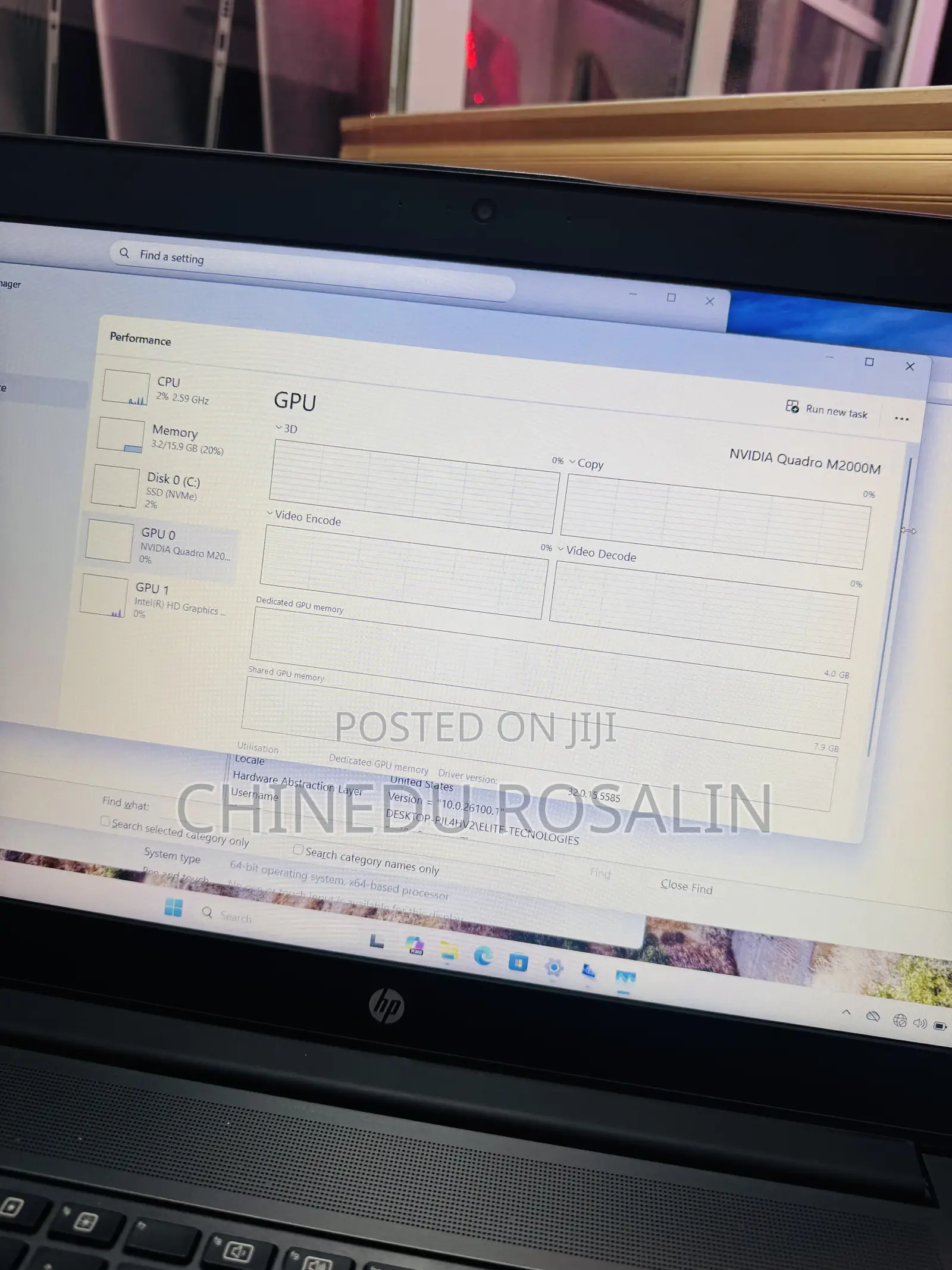 Laptop HP ZBook 15 G3 16GB Intel Core i7 SSD 512GB