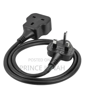 Tisdlip 1 Way Extension Lead 3m Single Socket Extension, 3m, Black