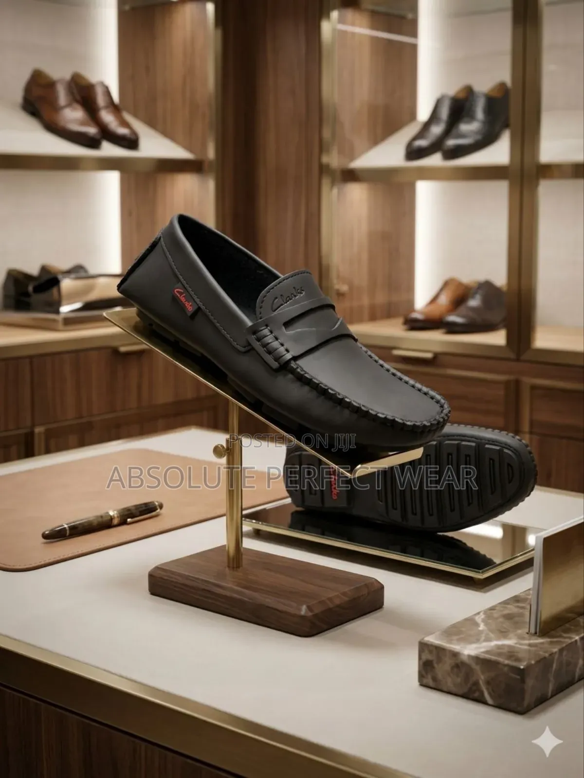 Classy Clarks Loafers All Black Available