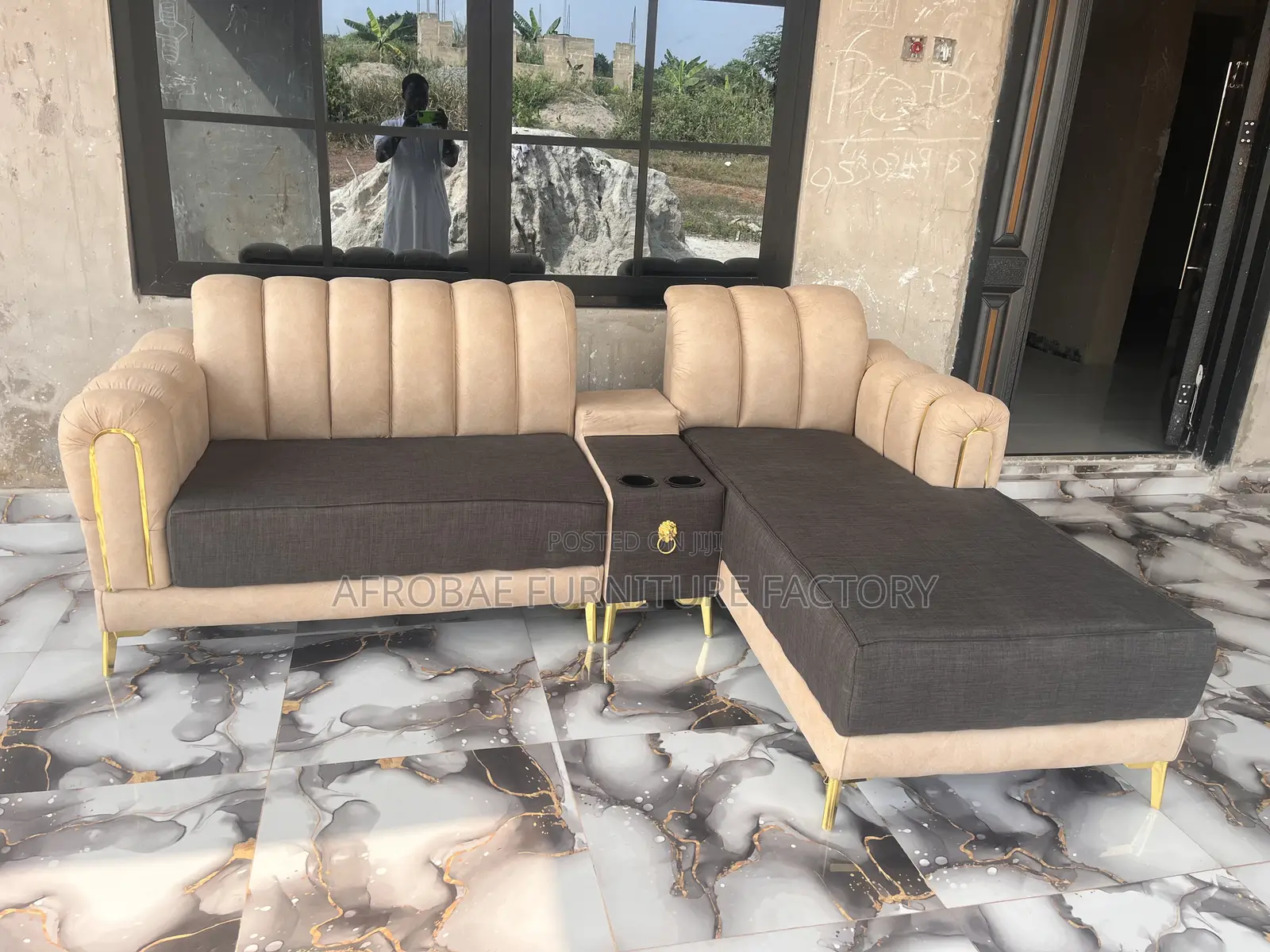 Durable Lshape Compact Sofa for Luxury Homes