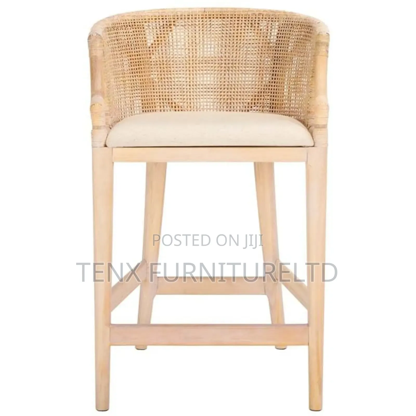 Bar Safavieh Solid Wood Counter Stool In( Natural/White)