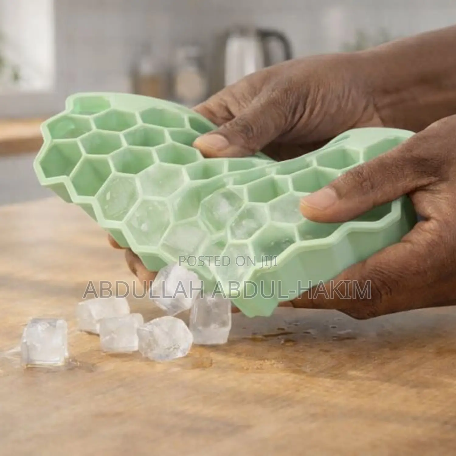 Silicone Honeycomb Ice Cube Maker Tray (37 Ice Cubes)