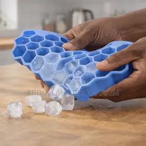 Silicone Honeycomb Ice Cube Maker Tray (37 Ice Cubes)