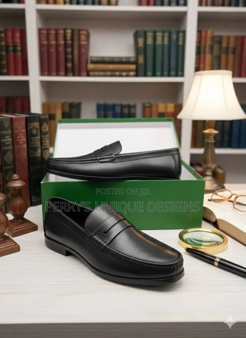 Classic Executive Black Slip-on Loafers