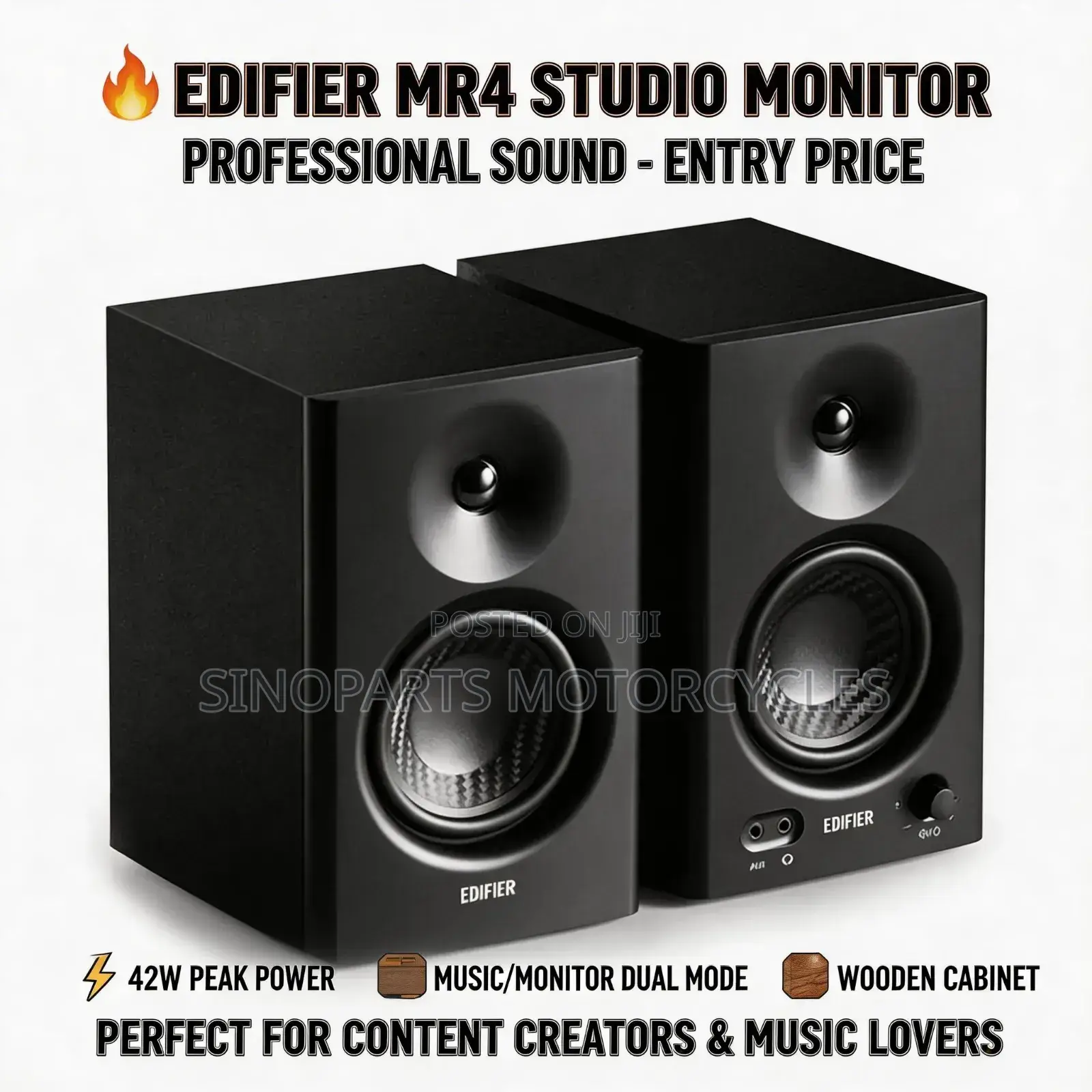 Edifier Mr4 Studio Monitor Speakers Professional Sound Music Monitor