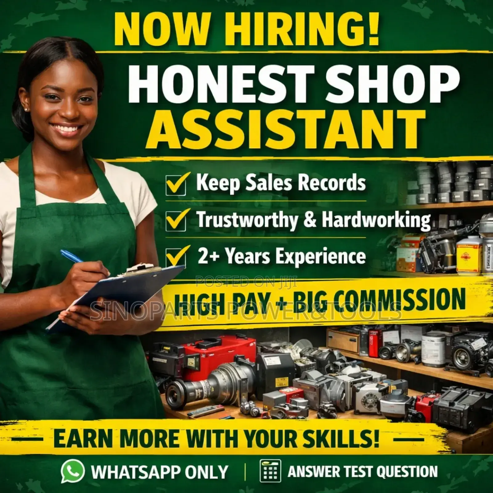 Honest Shop Assistant Needed – High Income Opportunity
