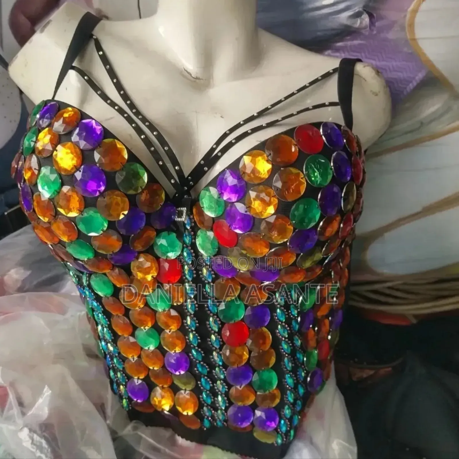 Beaded Corset Bra