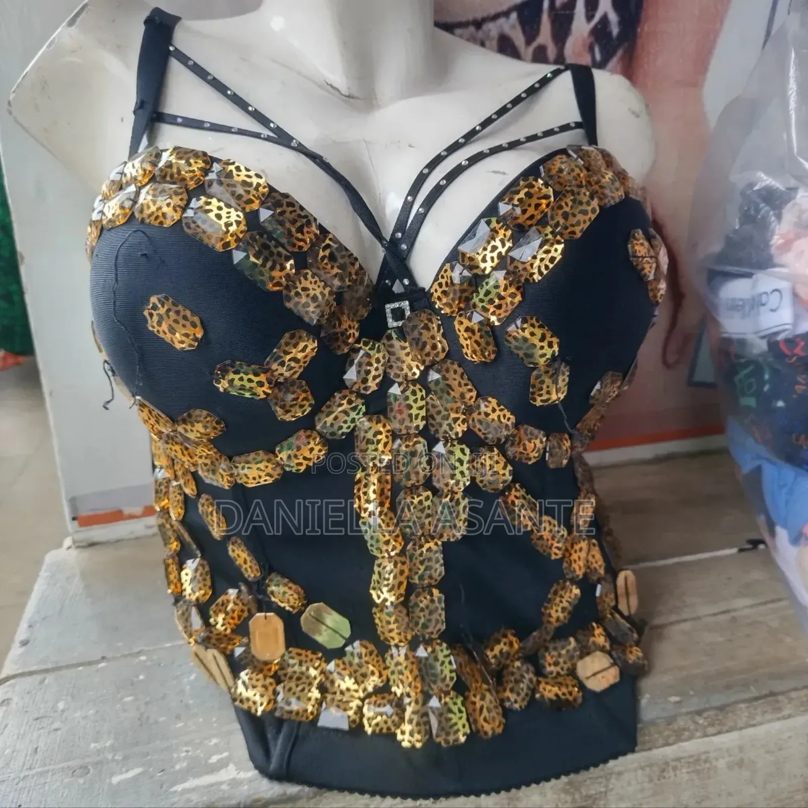 Beaded Corset Bra