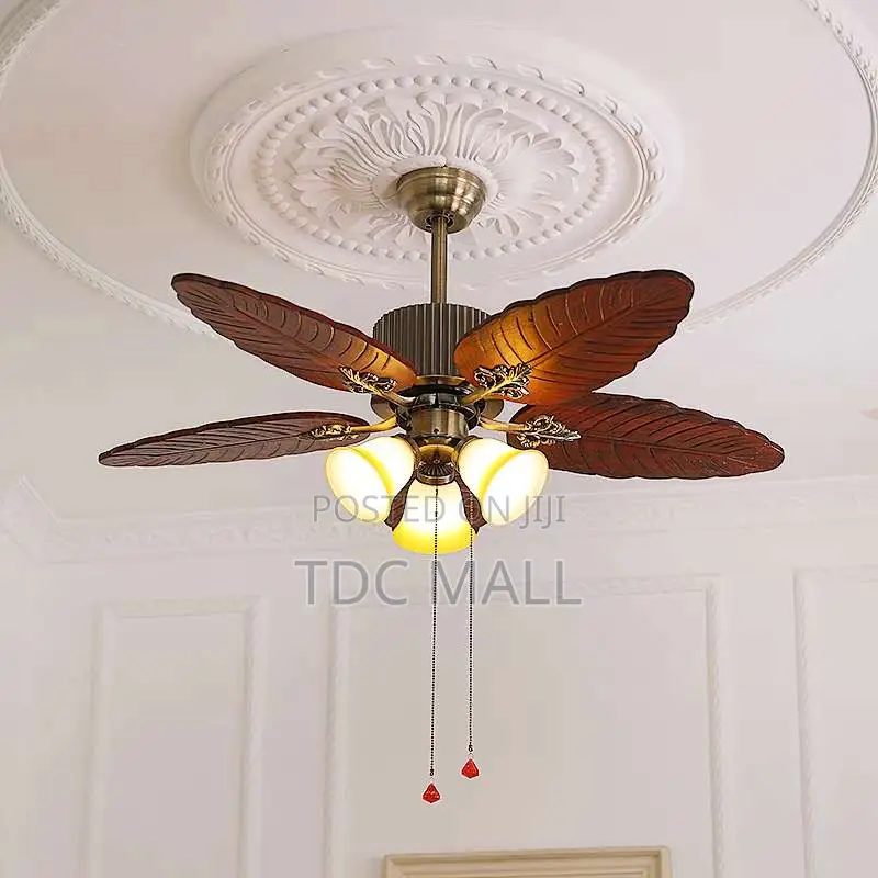 Luxury Art Ceiling Fanlight With Remote