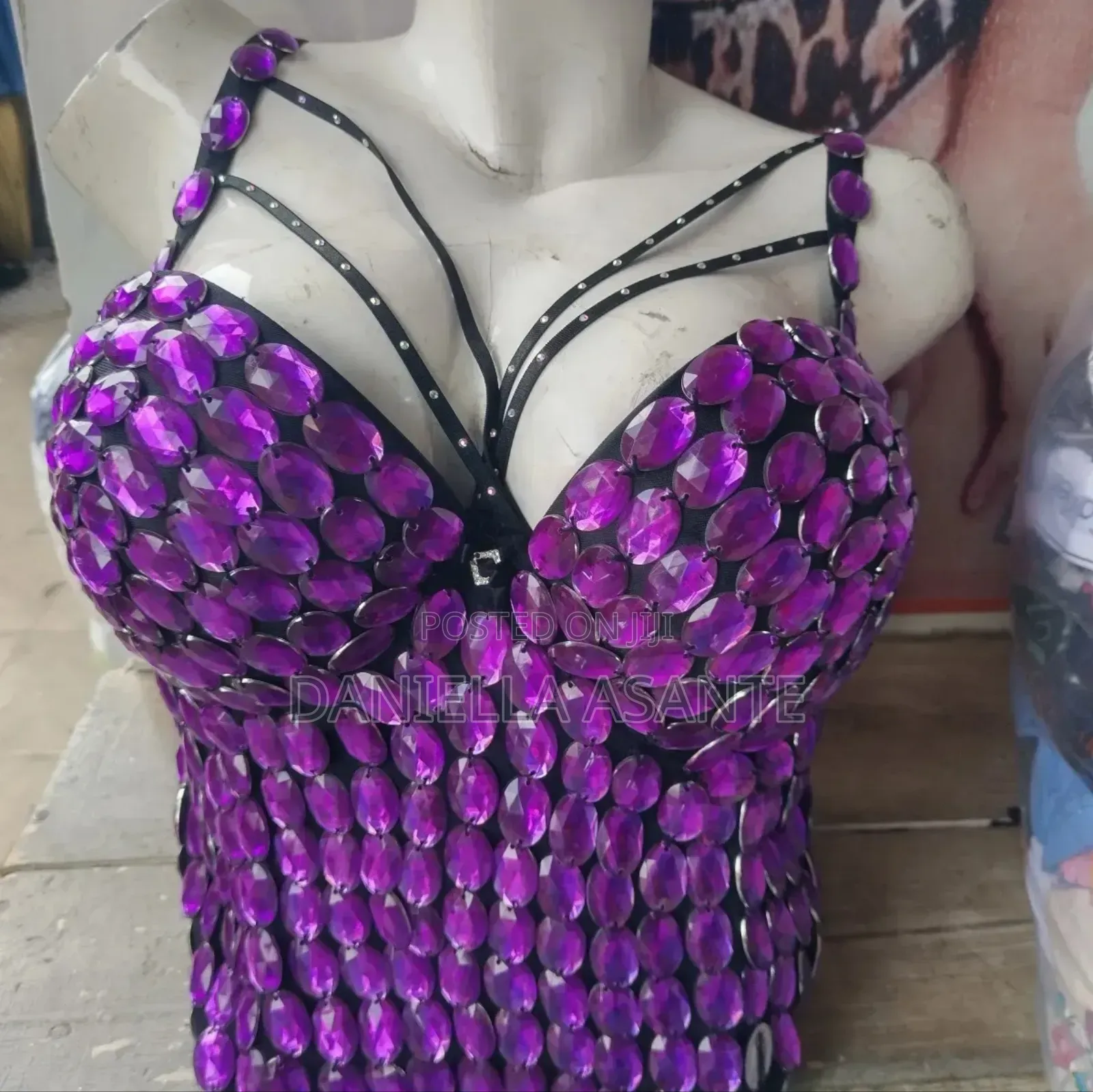 Beaded Corset Bra