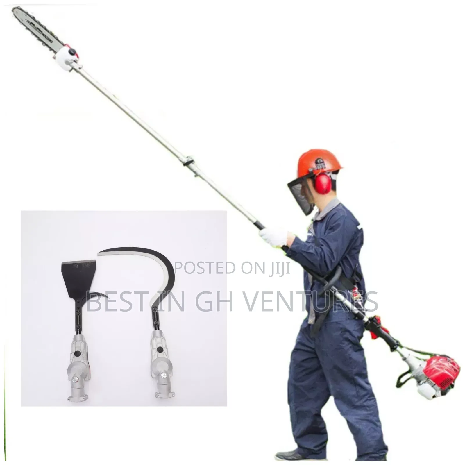 4 Stroke Long Oil Palm Harvester 4m With Chainsaw
