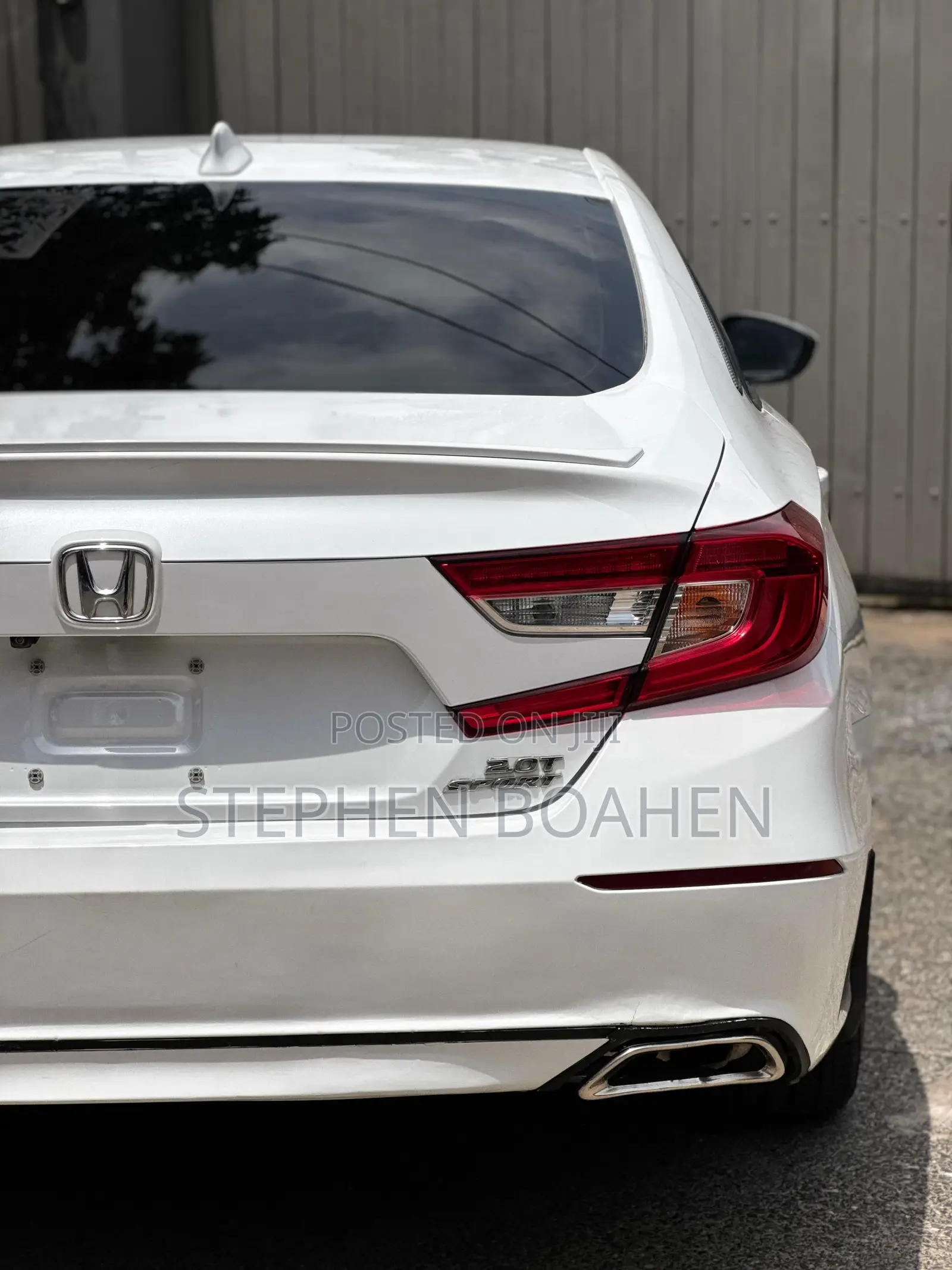 Honda Accord Sport (2.0L 4cyl Turbo 10A) 2019 White
