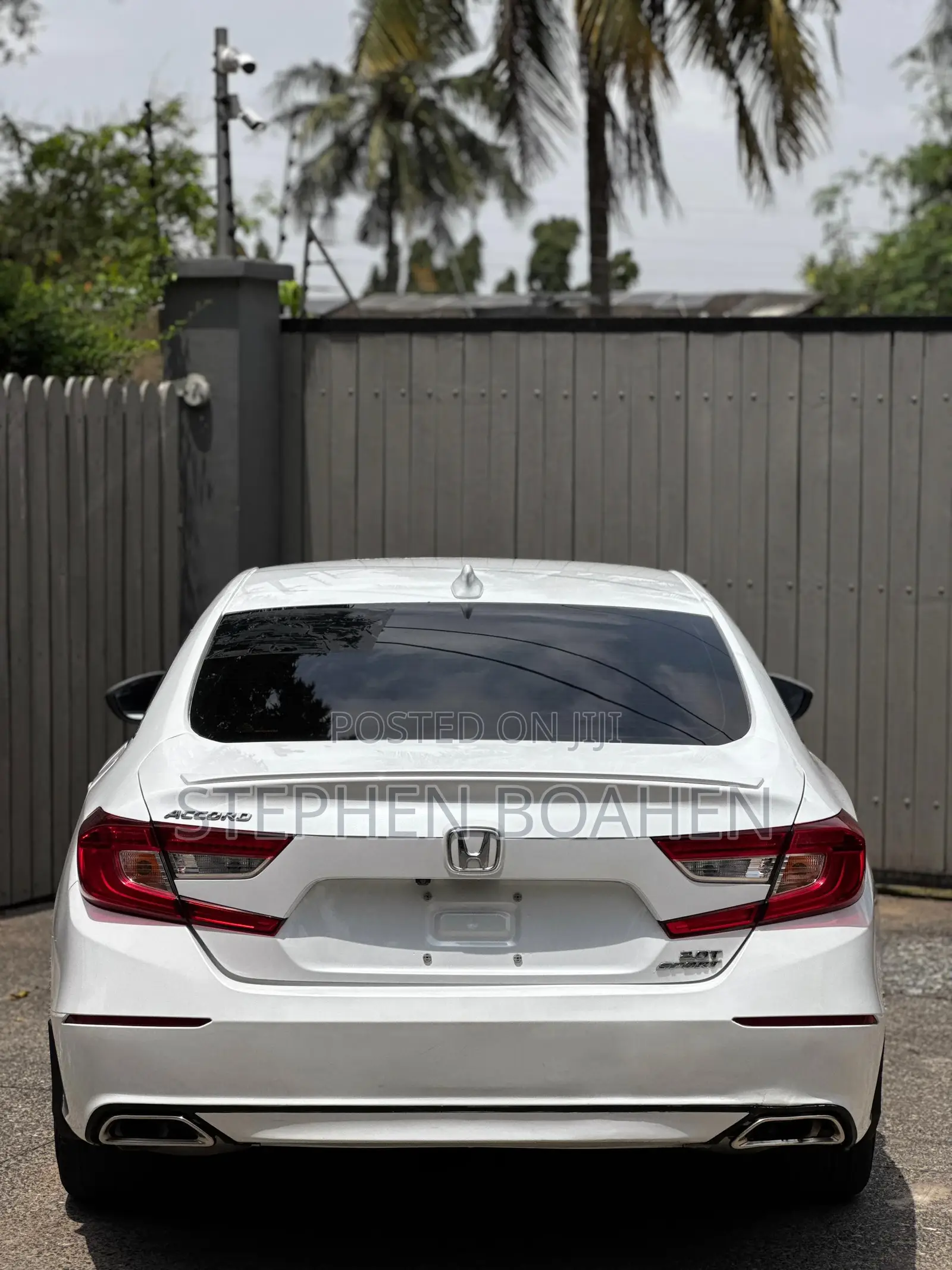 Honda Accord Sport (2.0L 4cyl Turbo 10A) 2019 White