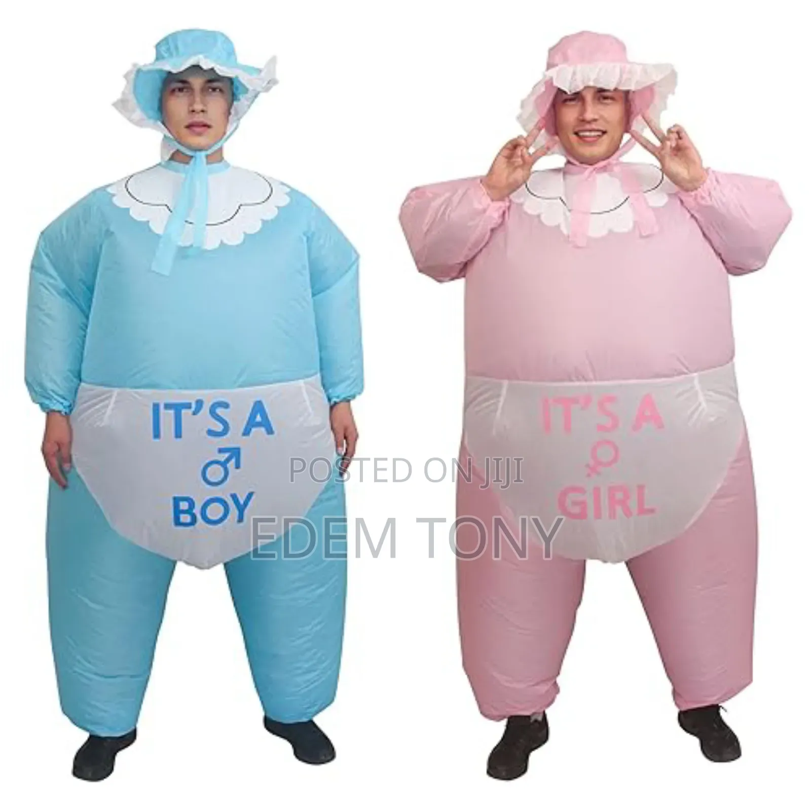 Gender Reveal Inflatable Baby Costume for Baby Shower