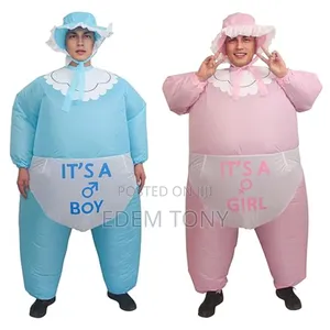 Gender Reveal Inflatable Baby Costume for Baby Shower