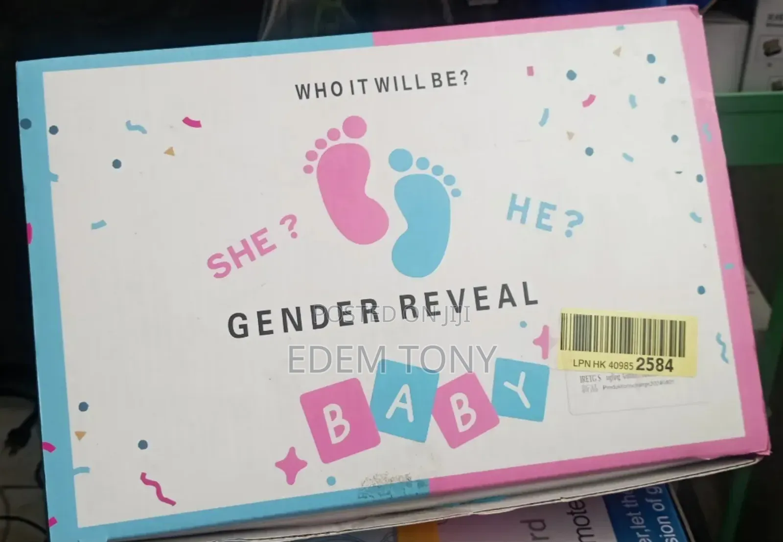 Gender Reveal Inflatable Baby Costume for Baby Shower
