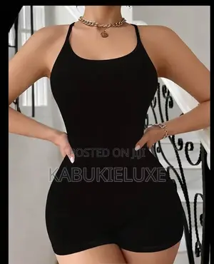 Slim Fit Strappy Mini Jumpsuit
