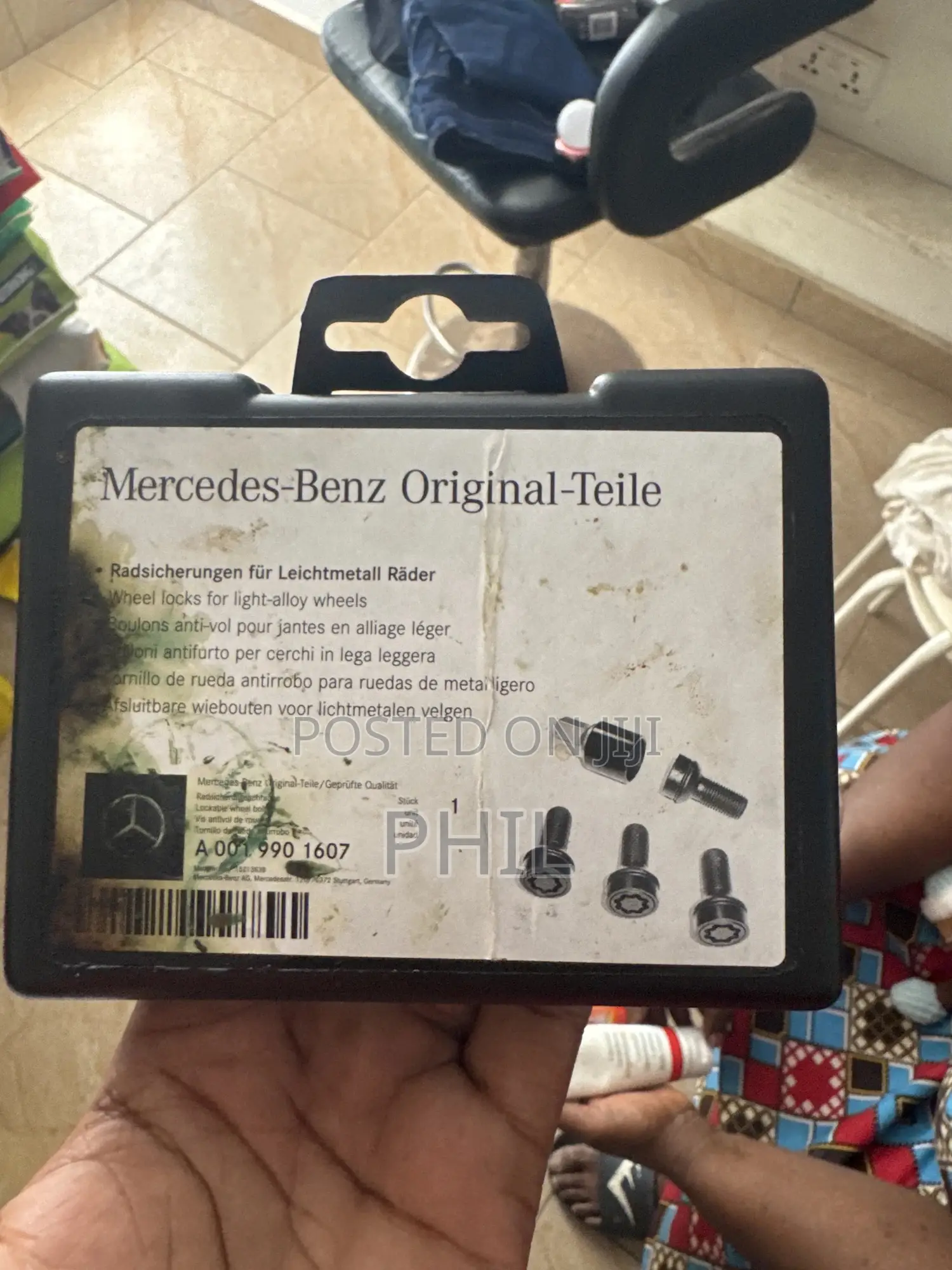 Mercedes-Benz Wheel Lock Bolts (Anti-Theft) With Key (Original)