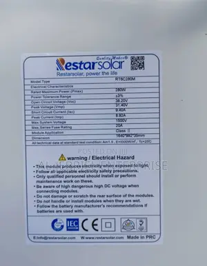 Solar Panel 280 Watts