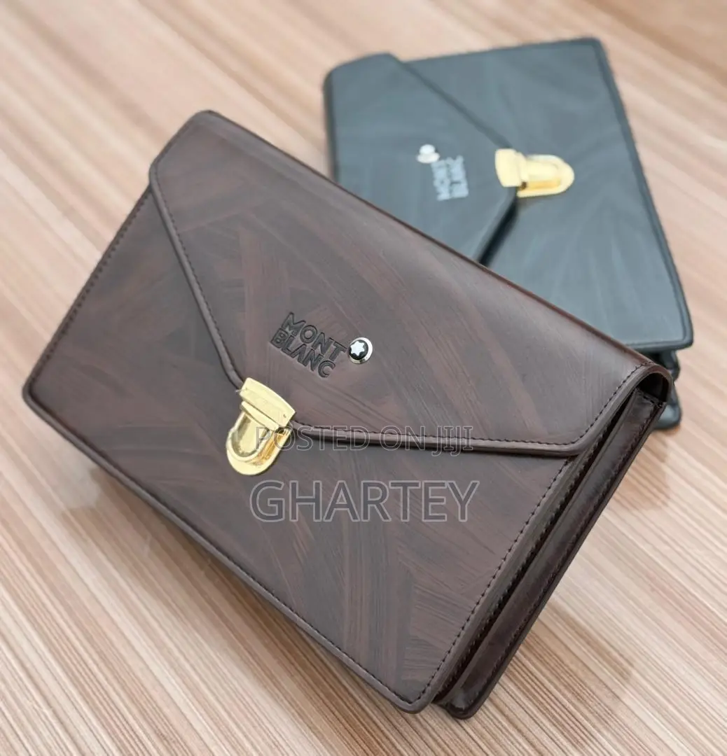 Mont Blanc Luxury Leather Pouch – Classic Elegance in Every Fold