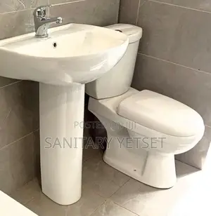 Wc With Basin Complete, Water Closet and Wash Hand Basin