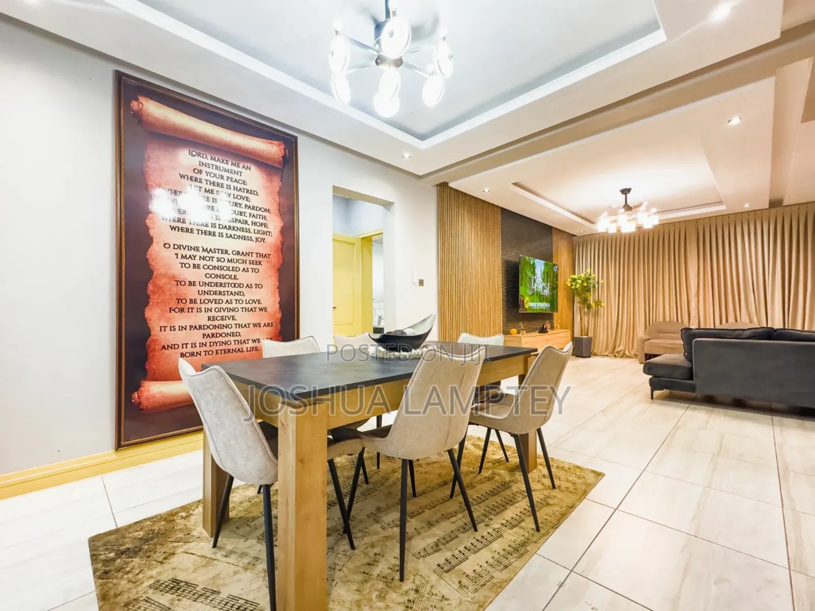 Furnished 3bdrm House in East Airport Estate for rent