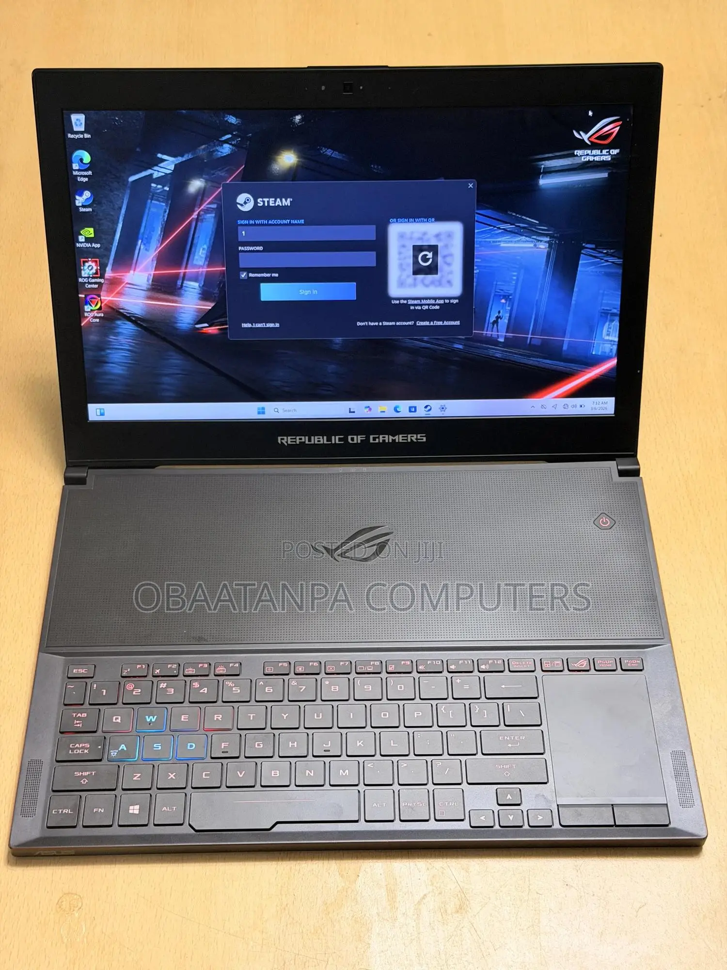 Laptop Asus ROG Zephyrus S GX701 16GB Intel Core i7 SSD 512GB