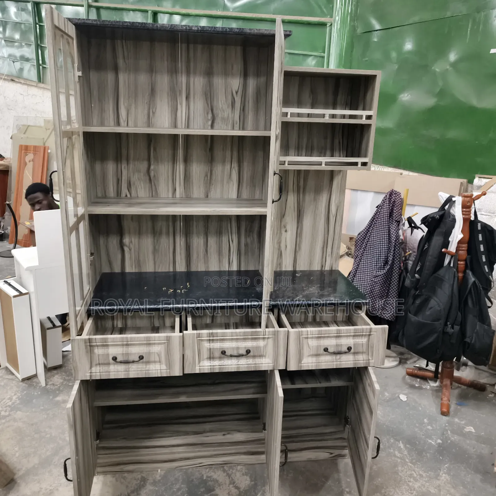 Complete Set Kitchen Cabinet With Water Proof Surface Foreign Type