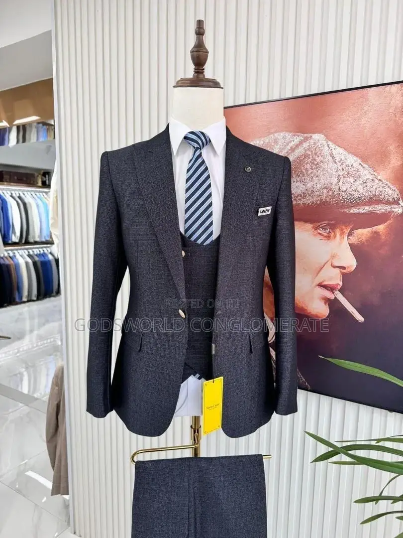 Plain Three Piece Suit