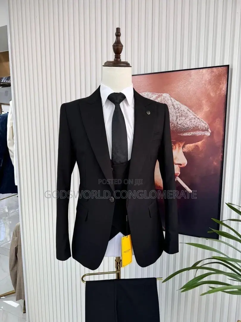 Plain Three Piece Suit