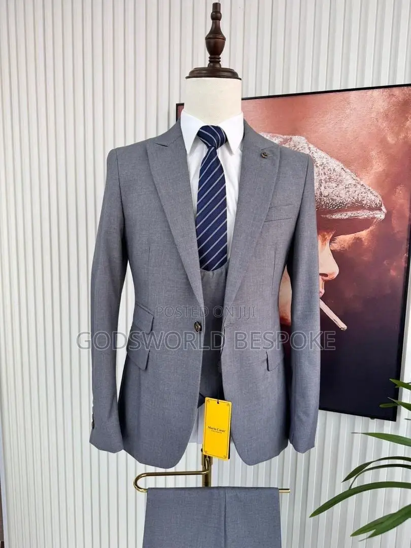 Plain Three Piece Suit