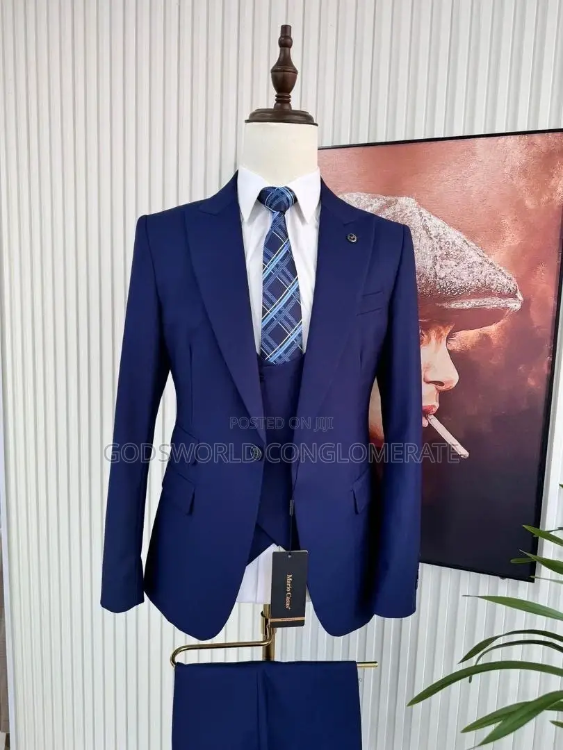 Plain Three Piece Suit
