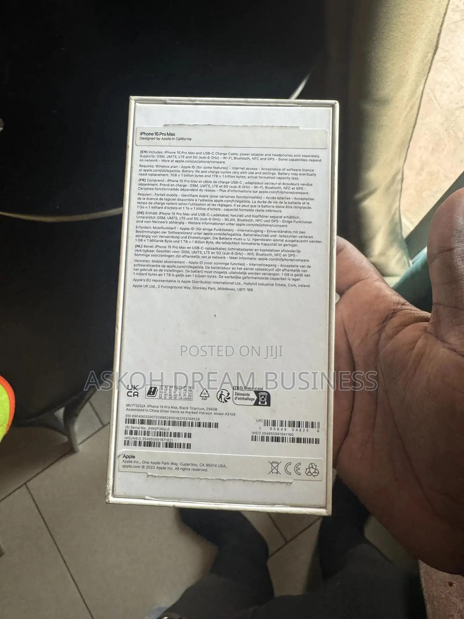 Apple iPhone 15 Pro Max 256 GB Black
