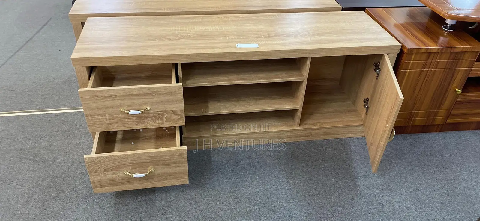 Foreign Wood Tv Stand