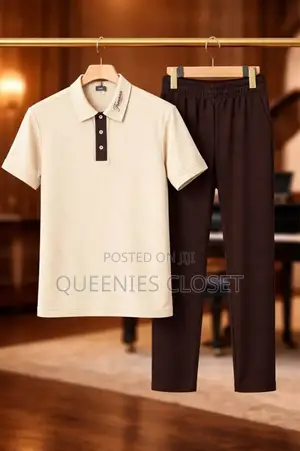 Luxury Men's Two-Piece Outfit Available.