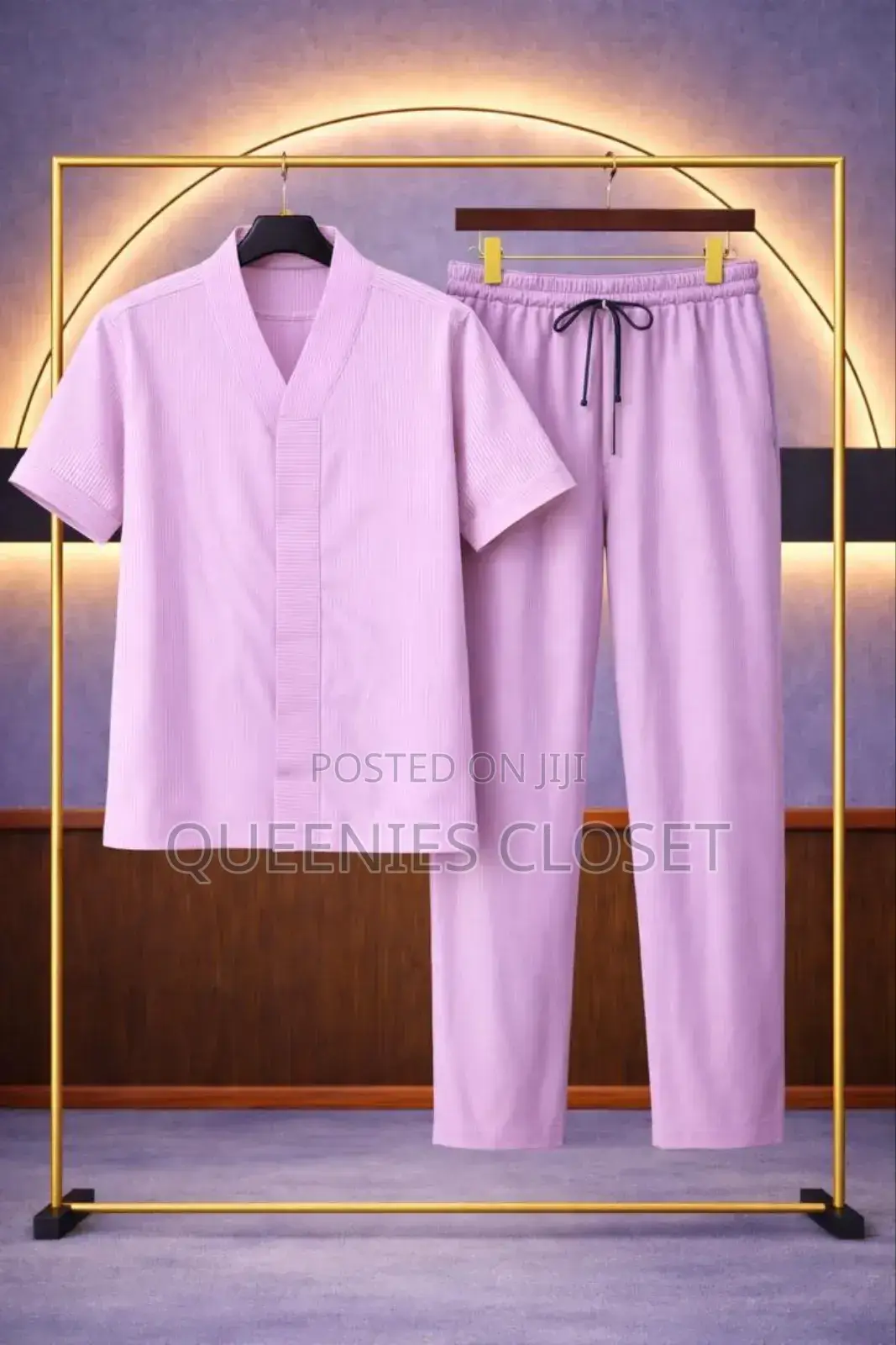 Luxury Men's Two-Piece Outfit Available.